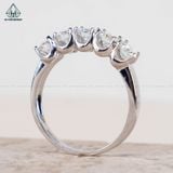  RX463 4mm Nhẫn kết FULL MOIS TRẮNG 