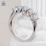  RX463 4mm Nhẫn kết FULL MOIS TRẮNG 