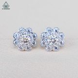  EX394 4.5mm Bông tai hoa 8 cánh 