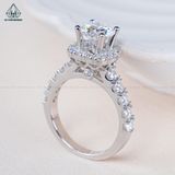  RX473 FULL MOIS 7mm Nhẫn nữ vuông 