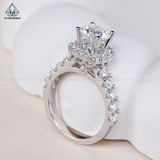  RX473 FULL MOIS 7mm Nhẫn nữ vuông 