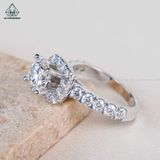  RX473 FULL MOIS 7mm Nhẫn nữ vuông 