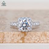  RX473 FULL MOIS 7mm Nhẫn nữ vuông 