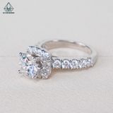  RX473 FULL MOIS 7mm Nhẫn nữ vuông 