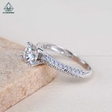  RX476 6mm Nhẫn nữ 4 chấu đai móc máy 