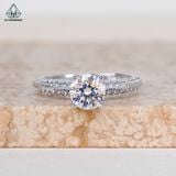  RX476 6mm Nhẫn nữ 4 chấu đai móc máy 