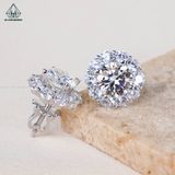  EX389 7.5mm Bông tai hoa 10 cánh 