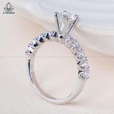  RX475 5.4mm Nhẫn nữ 4 chấu đai tấm lớn 