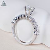  RX475 5.4mm Nhẫn nữ 4 chấu đai tấm lớn 