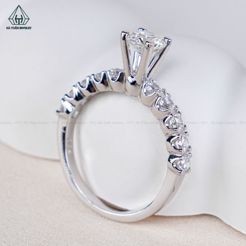 RX475 5.4mm Nhẫn nữ 4 chấu đai tấm lớn