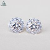  EX389 7.5mm Bông tai hoa 10 cánh 