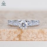  RX475 5.4mm Nhẫn nữ 4 chấu đai tấm lớn 