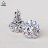  EX389 7.5mm Bông tai hoa 10 cánh 