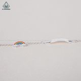  BB044 Lắc tay bé gắn charm cầu vòng 