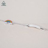  BB044 Lắc tay bé gắn charm cầu vòng 