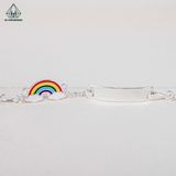  BB044 Lắc tay bé gắn charm cầu vòng 