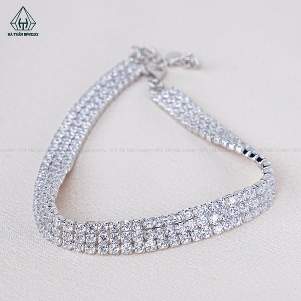  B907 Lắc tay 3 hàng 2mm 