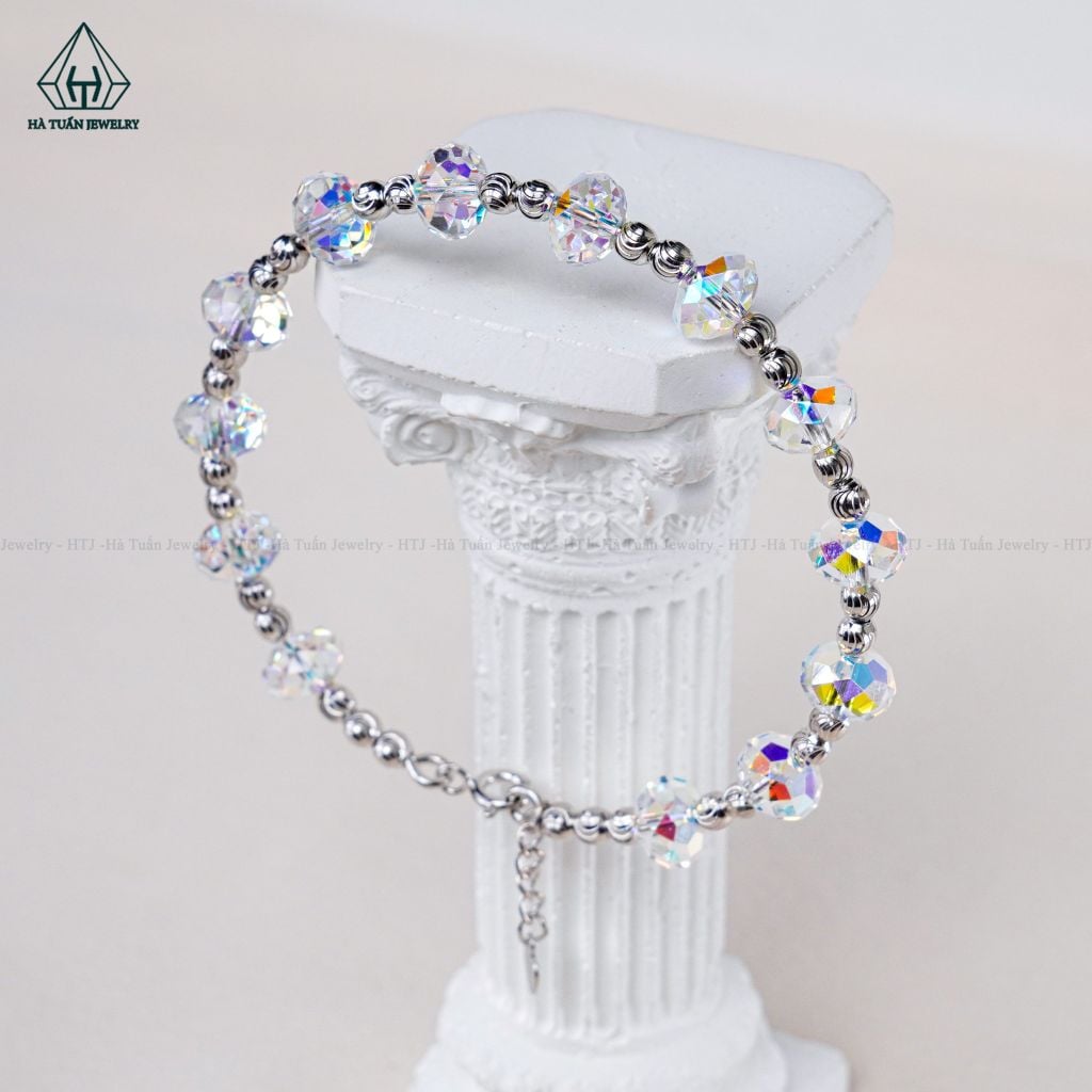 B822 Vòng tay pha lê 8mm