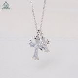  N598 Dây mặt liền thánh giá đôi 