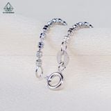  NCX077 2mm Dây chuyền bi đôi 