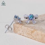  EX410 Bông nơ chủ MOIS 4mm Xanh Dương (không mã cạnh) 