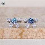  EX410 Bông nơ chủ MOIS 4mm Xanh Dương (không mã cạnh) 