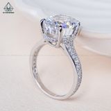  RX484 Oval 10*12mm Nhẫn nữ chủ Trắng 