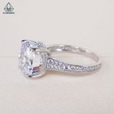  RX484 Oval 10*12mm Nhẫn nữ chủ Trắng 