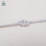  B911 Lắc tay hoa cúc Full đá CZ 