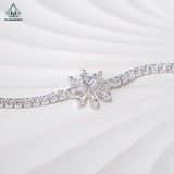  B911 Lắc tay hoa cúc Full đá CZ 