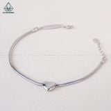  B908 Lắc tay tim trơn 