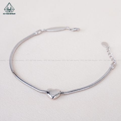 B908 Lắc tay tim trơn