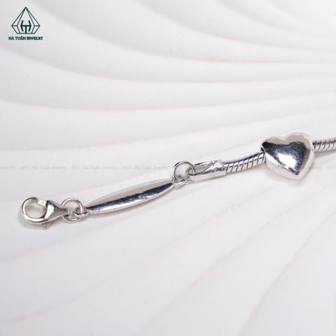 B908 Lắc tay tim trơn