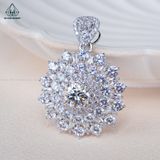  PX201 6.5mm Mặt dây lớn phối tấm tròn + baguette 