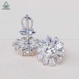  EX416 5mm Bông tai hoa cúc 10 cánh 