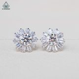  EX416 5mm Bông tai hoa cúc 10 cánh 