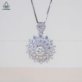  PX201 6.5mm Mặt dây lớn phối tấm tròn + baguette 