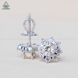  EX412 4.5mm Bông tai 8 cánh nhọn 