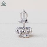  EX415 5mm Bông tai hoa đá 