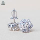  EX415 5mm Bông tai hoa đá 