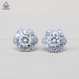  EX415 5mm Bông tai hoa đá 