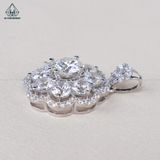  PX198 7.5mm Mặt dây viền hoa 8 cánh 