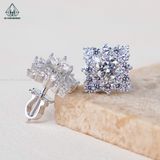  EX413 5mm Bông tai vuông nhọn 