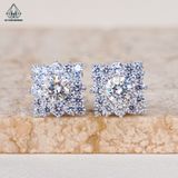  EX413 5mm Bông tai vuông nhọn 