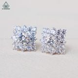  EX413 5mm Bông tai vuông nhọn 