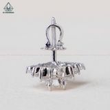  EX413 5mm Bông tai vuông nhọn 