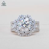  RX482 7mm Nhẫn nữ đài hoa 8 cánh 