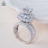  RX480 7mm Nhẫn nữ viền baguette 