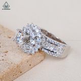  RX480 7mm Nhẫn nữ viền baguette 