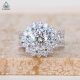  RX480 7mm Nhẫn nữ viền baguette 